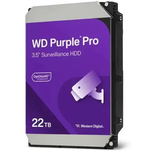 DISCO DURO INTERNO WD 22TB PURPLE PRO 3.5 CCTV SATA CMR (WD221PURP)