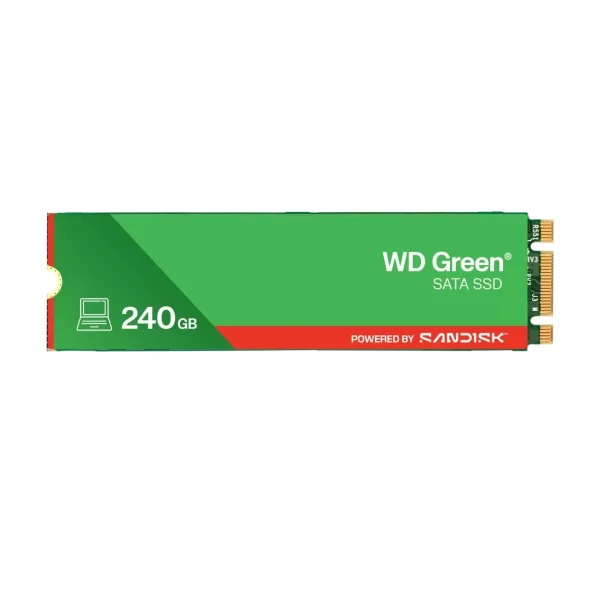 UNIDAD SSD M.2 WD 2280 GREEN 240 GB SATA3 (WDS240G3G0B-00BJF0)