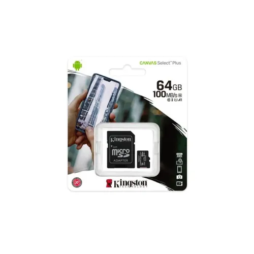 MEMORIA MICRO SDXC 100R A1 CL10 KINGSTON 64 GB (SDCS2/64GB)