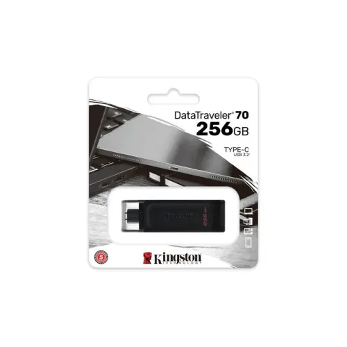 MEMORIA FLASH KINGSTON 256GB USB-C 3.2 GEN 1 (DT70/256GB)