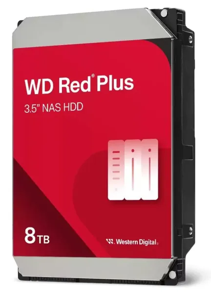 DISCO DURO INTERNO WD 8TB 3.5 256MB SATA3 CMR NAS RED PLUS (WD80EFPX)