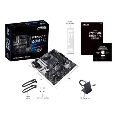 TARJETA MADRE ASUS PRIME B550M-A AC DDR4/HDMI/AM4/USB3.2/WI-FI