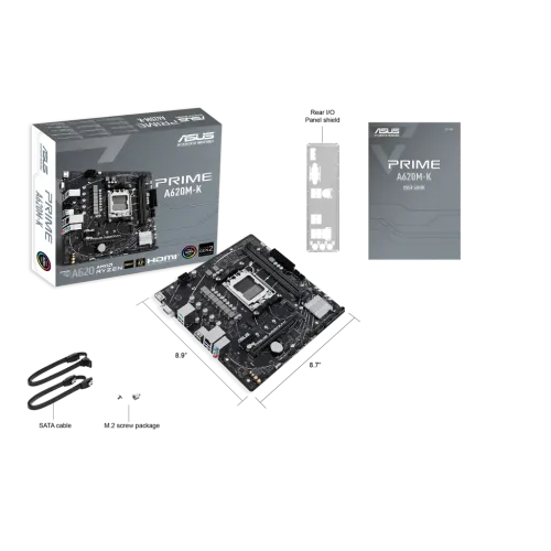 TARJETA MADRE ASUS PRIME A620M-K SOC AM5/DDR5/HDMI/VGA