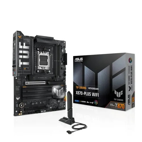 TARJETA MADRE ASUS TUF GAMING X870-PLUS WIFI AM5/4XDDR5/USBC/HDMI/ATX