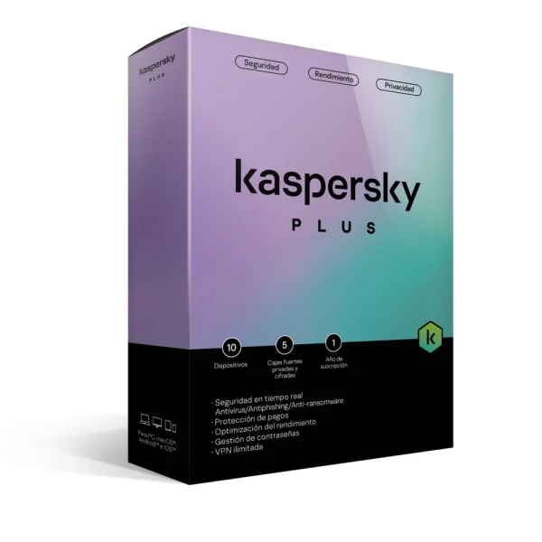KASPERSKY PLUS 10 DISPOSITIVOS 1 AÑO (TMKS-408)