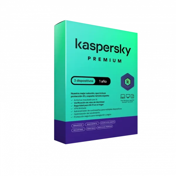 KASPERSKY PREMIUM 3 DISPOSITIVOS 1 AÑO (TMKS-409)