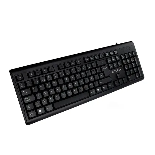 TECLADO ACTECK TA210 ALAMBRICO USB ESTANDAR 104 TECLAS NEGRO AC-928946