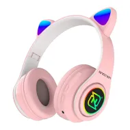 DIADEMA NECNON NBH-07 BT NBH-07 OREJAS LUZ RGB 3.5MML HFP ROSA NCAB0704RG