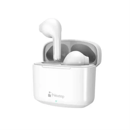 AUDÍFONOS BUDS NEXTEP BLUETOOTH CONTROL TACTIL WATERPROOF IPX4 NE-428B COLOR BLANCO