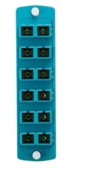 PLACAACOPLADORA50(OM3&4)MMDUPLEXSC12FIBRASLEVITON5F100-2QC