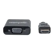 CONVERTIDOR MANHATTAN VIDEO HDMI A SVGA, NEGRO 151436