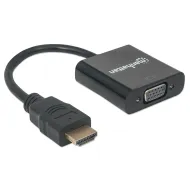 CONVERTIDOR MANHATTAN VIDEO HDMI A SVGA, NEGRO, BOLSA 151467