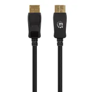 CABLE DISPLAYPORT MANHATAN V1.4 M-M 1.0M NEGRO 8K@60HZ/4K@120HZ 353595