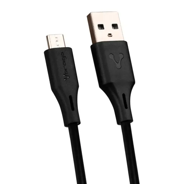 CABLE VORAGO USB A MICRO USB 2M NEGRO (CAB-M02B)