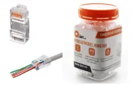 BOTE CON 100P ZAS DE PLUG RJ45 CAT6 QIAN NW6100 50 MICRAS