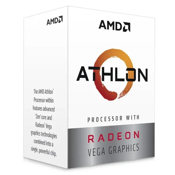 CPU AMD ATHLON 3000G VEGA GRAPHICS AM4 3.5GHz (YD3000C6FHSBX)