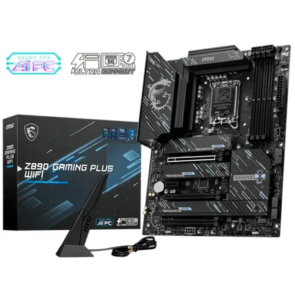 TARJETA MADRE MSI Z890 GAMING PLUS WIFI DDR5 SOC 1851