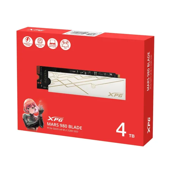 UNIDAD SSD M.2 XPG MARS 980 BLADE PCIE GEN 5X4 4TB (SMAR-980B-4TCS)