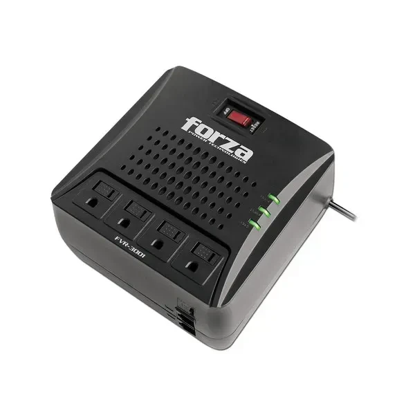 FORZA REGULADOR FORZA - NEGRO, HOGAR Y OFICINA, 3000 VA, 1500 W