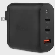 GETTTECH CARGADOR DE PARED CARGA RÁPIDA GAN, 70W, USB-C/USB-A - MODELO: GBD-WC70B