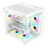 GABINETE XZEAL PANZER II CUBO M-ATX/ITX ARGB BLANCO (XZGAMC2W)