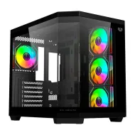 GABINETE BALAM RUSH TANK 9600 M-ATX CRISTAL ARGB NEGRO BR-938679