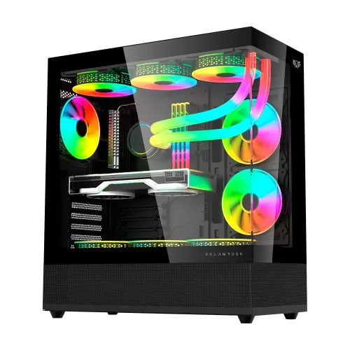 GABINETE BALAM RUSH TANK 9200 M-ATX CRISTAL ARGB NEGRO BR-938723