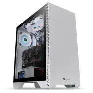 GABINETE THERMALTAKE S300 TG SNOW MIDI TOWER ATX MICRO ATX MINI ITX 1 VENTILADOR BLANCO