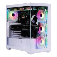 GABINETE NACEB GAMING MIDI TOWER ATX MICRO ATX MINI ITX 4 VENTILADORES BLANCO
