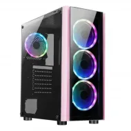 GABINETE XZEAL GAMER XZ110-1 ATX RGB ROSA (XZCGB12P)