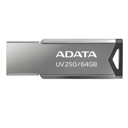 MEMORIA FLASH ADATA UV250 64GB USB 2.0 PLATA (AUV250-64G-RBK)