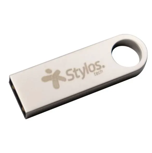 MEMORIA USB STYLOS ST100 128GB FLASH 2.0 PLATA STMUSB5B