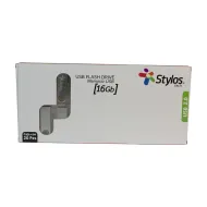 MEMORIA USB STYLOS 16 GB ST100 FLASH 2.0 PACK 20PZ PLATA STUSB2016