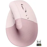 MOUSE LOGITECH LIFT VERTICAL OPT USB BOLT BT 4000DPI ROSE (910-006472)