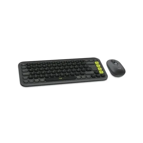 KIT LOGITECH POP ICON TECLADO/MOUSE BT GRAPHITE/GREEN (920-013052)