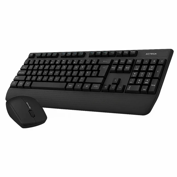 KIT DE TECLADO Y MOUSE ACTECK CREATOR EDGE MK675 INALAMBRICO USB NEGRO