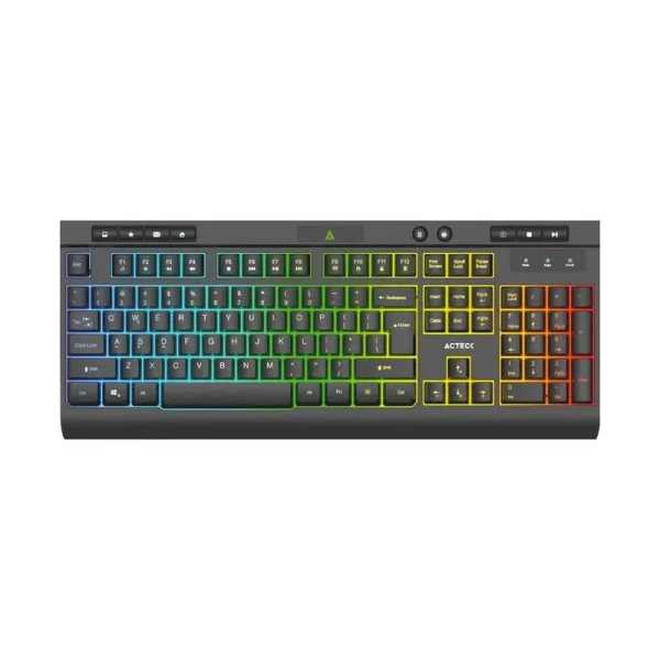 TECLADO ACTECK AUREAN TA477G ALAMBRICO USB/ RGB/ NEG AC-936743
