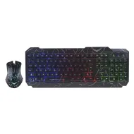 KIT GAMER TECLADO Y MOUSE NACEB NA633 ALAMBRICO NEGRO