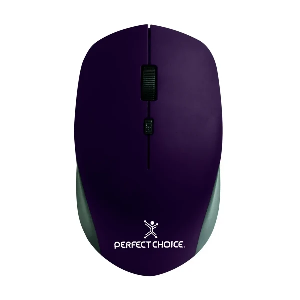 MOUSE PERFECT CHOICE ROOT PRO HASTA 1.600 DPI 4 BOTONES INALAMBRICO USB COLOR MORADO