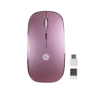 MOUSE TECHZONE TZACMOI27 INALAMBRICO OPTICO 1.600DPI RF ROSA